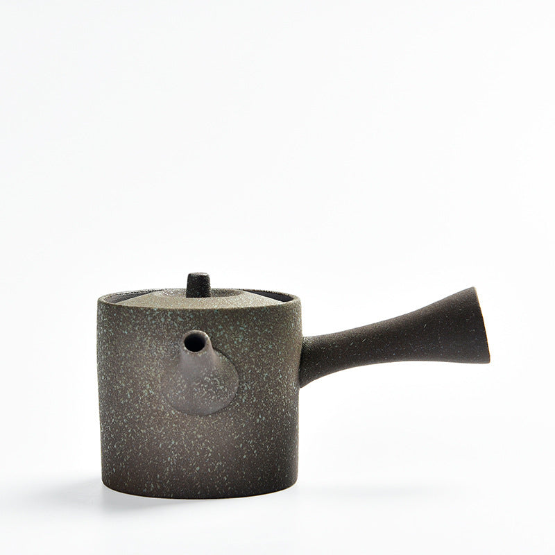 Stoneware Kiln Baked Kyusu Style Teapot