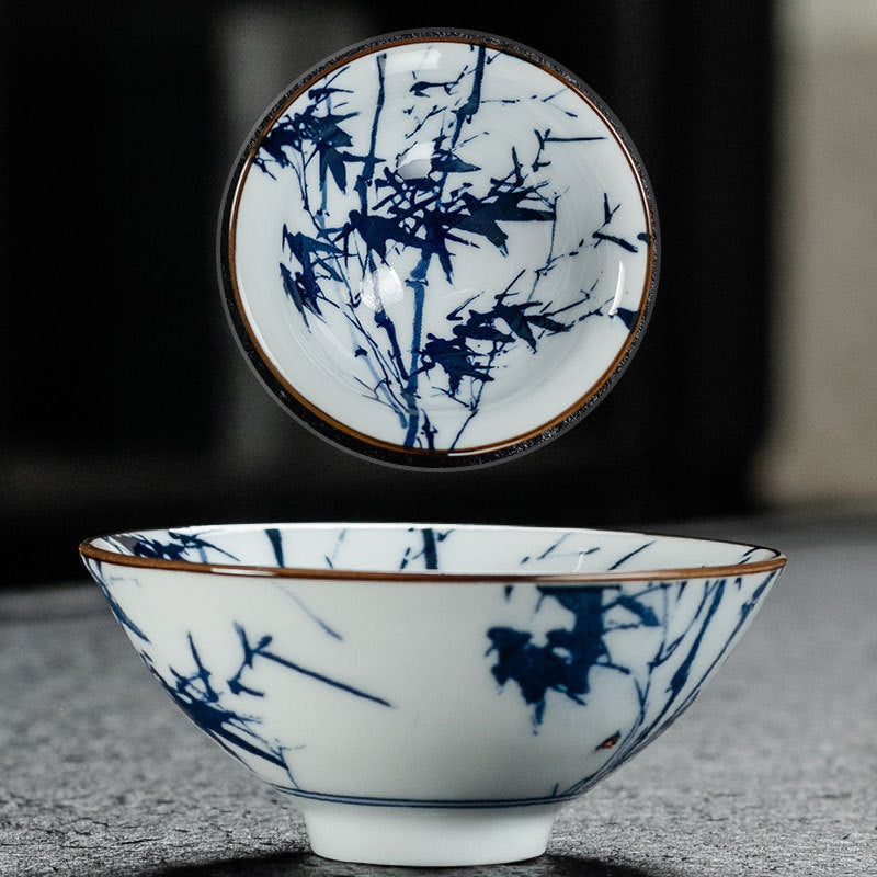 Blue and White Porcelain Tea Cup - Multiple Variations