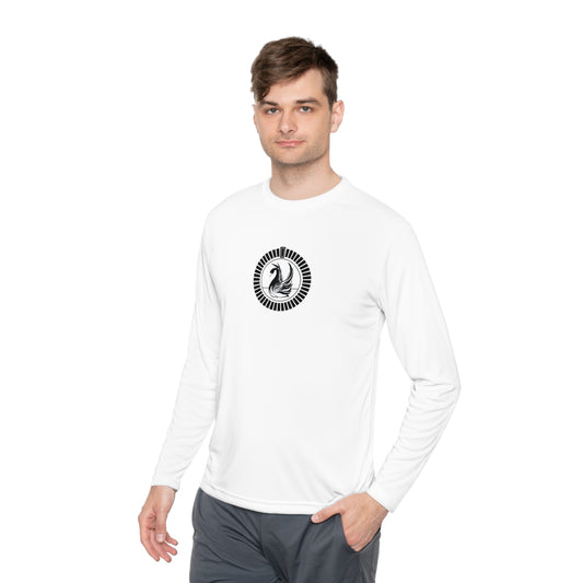 Blackswanmoongate Unisex Lightweight Long Sleeve Tee - White