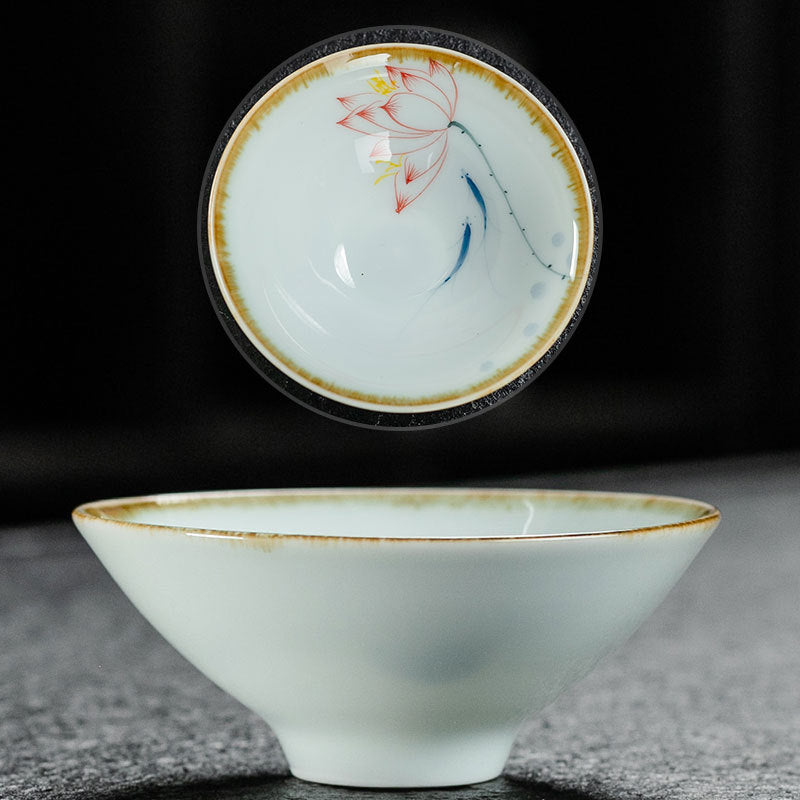 Blue and White Porcelain Tea Cup - Multiple Variations