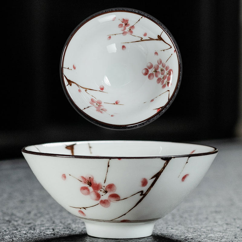 Blue and White Porcelain Tea Cup - Multiple Variations