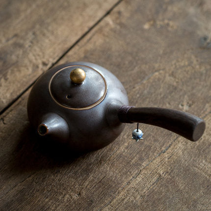 Side Handle Ceramic Teapot