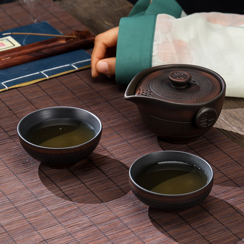 Ceramic Travel Tea Set