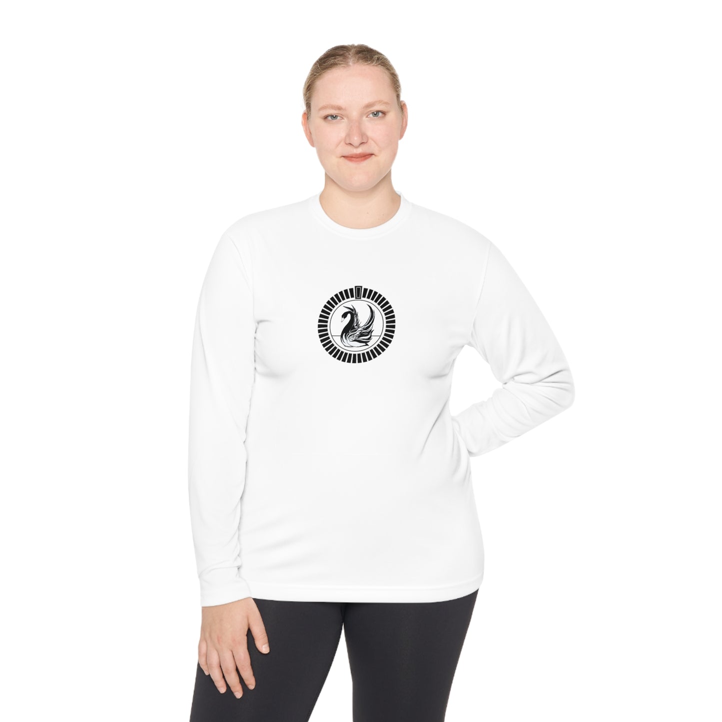 Blackswanmoongate Unisex Lightweight Long Sleeve Tee - White