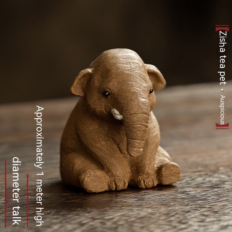 Purple Sand Chillin Elephant Tea Pet