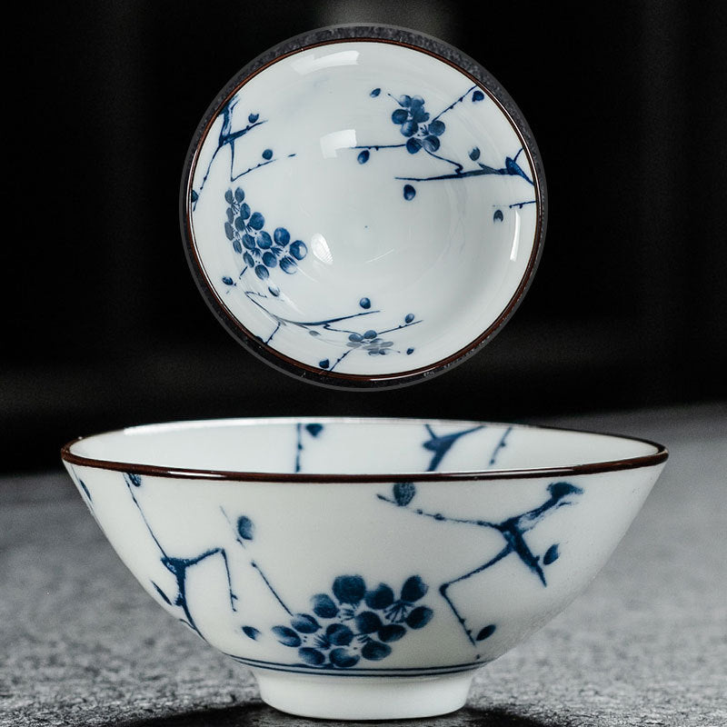 Blue and White Porcelain Tea Cup - Multiple Variations