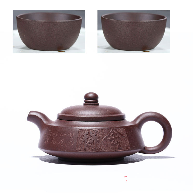 Purple Clay Style Teapot Set