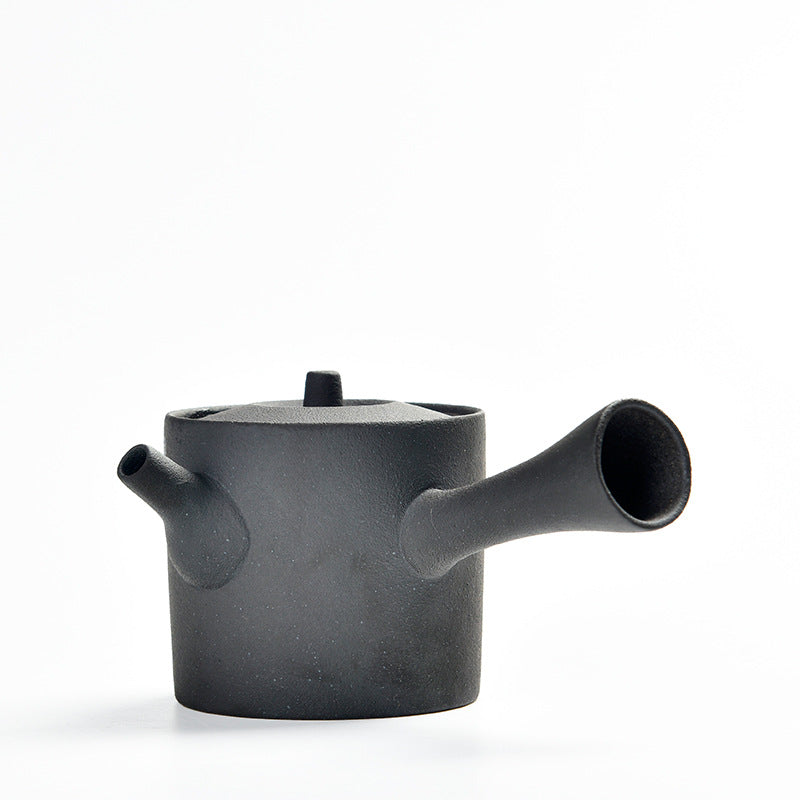 Stoneware Kiln Baked Kyusu Style Teapot