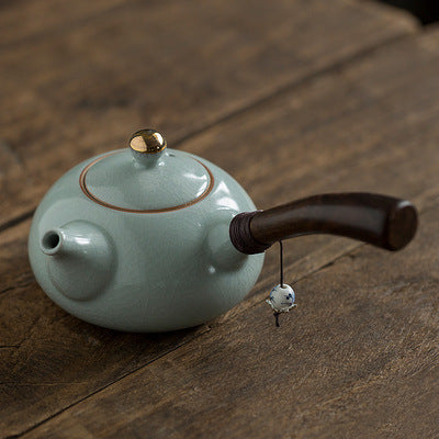 Side Handle Ceramic Teapot