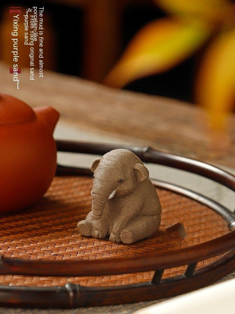 Purple Sand Chillin Elephant Tea Pet