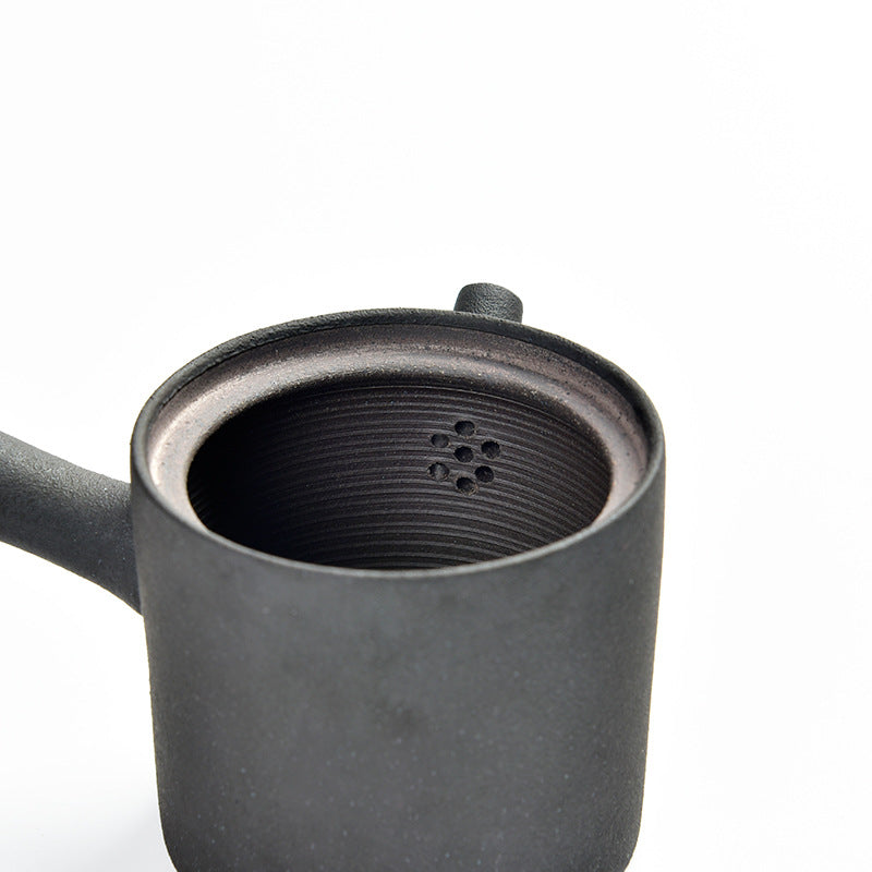 Stoneware Kiln Baked Kyusu Style Teapot