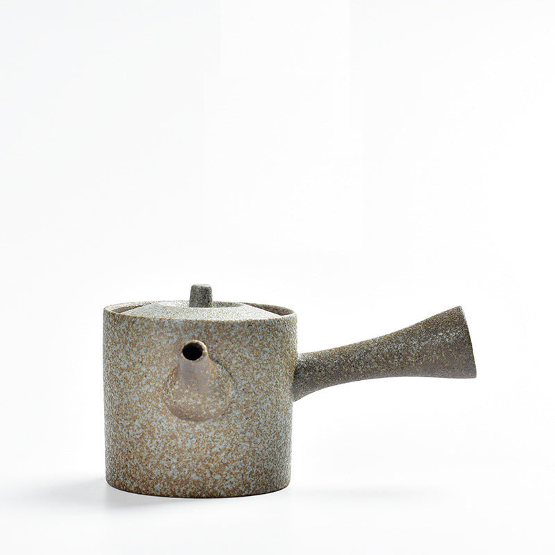 Stoneware Kiln Baked Kyusu Style Teapot