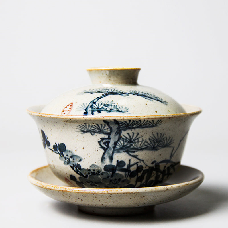 Hand-Painted Blue And White Gaiwan