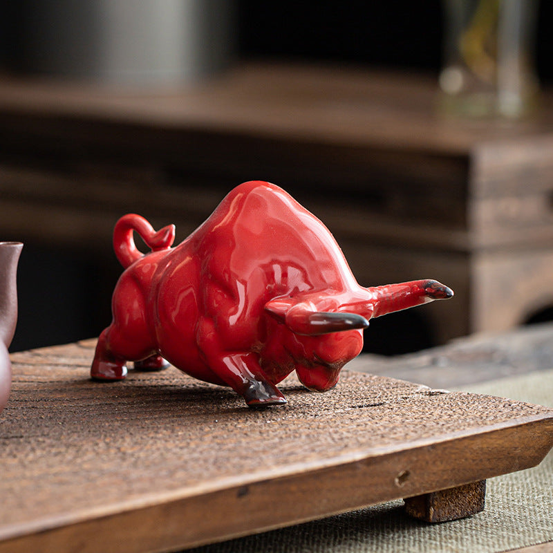 Ceramic Ox Year Tea Pet